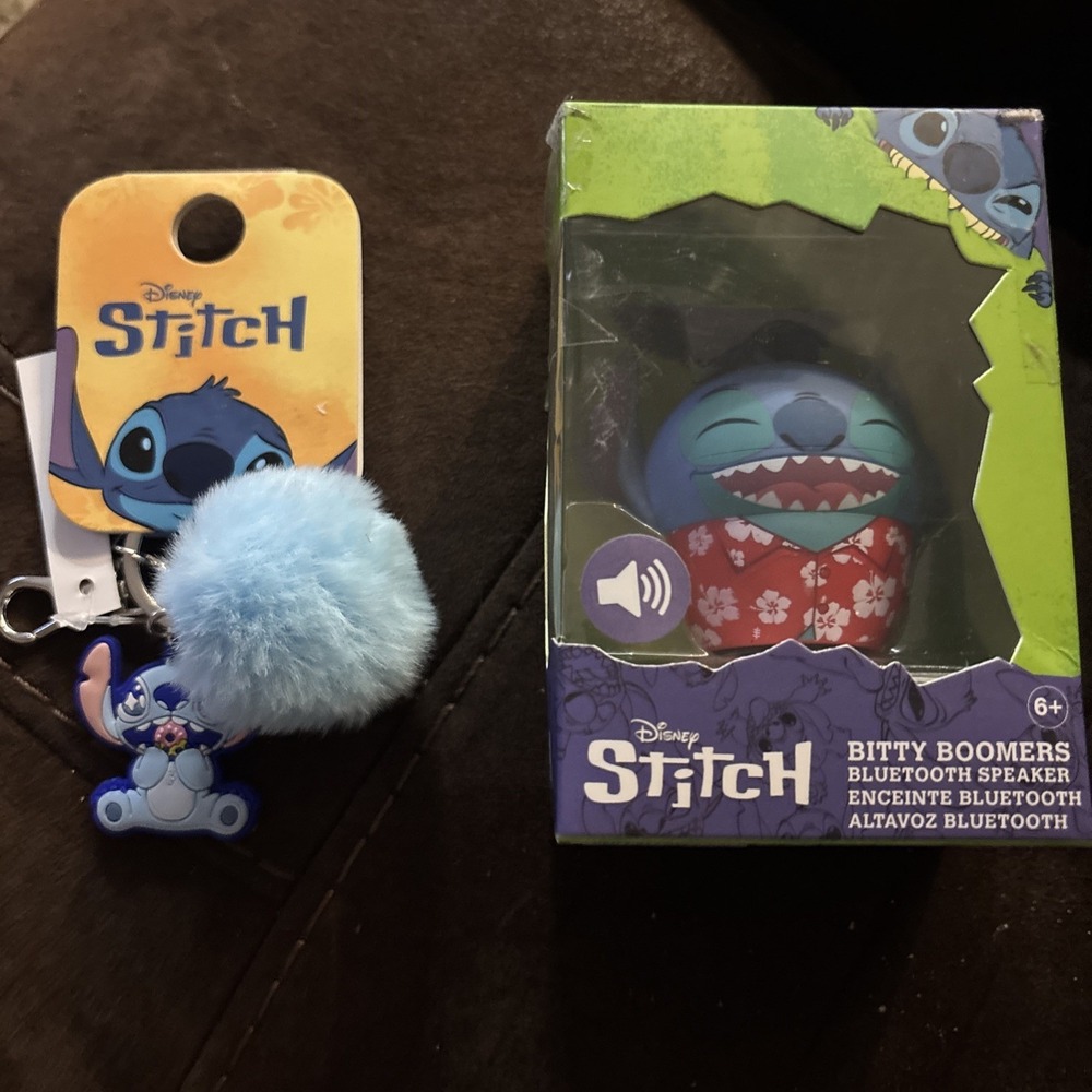 Stitch Bitty Boomers Blue Toothspeaker And Keychain